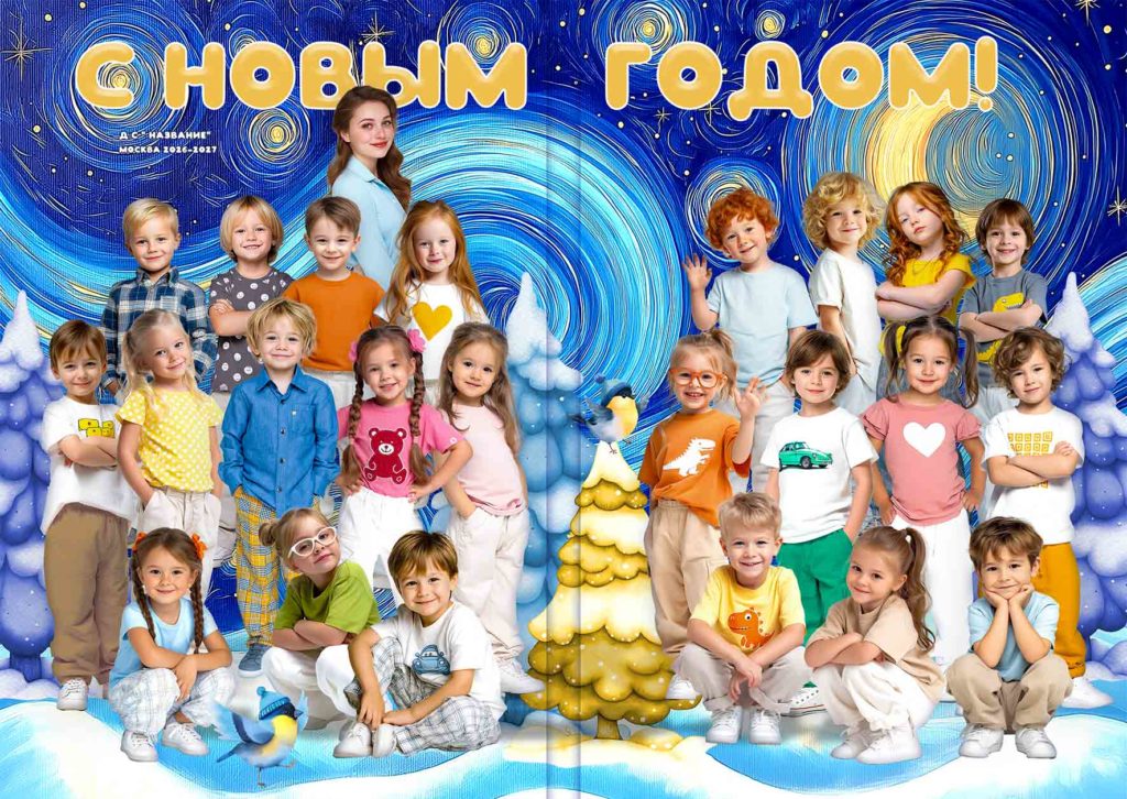 Новогодний планшет в двух вариантах