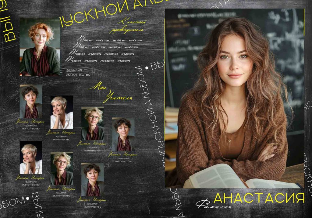 Макет выпускного альбома 4-11 класс
